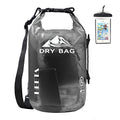 Dry Bag Waterproof Backpack with Phone Case (Black / 20L)