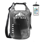 Dry Bag Waterproof Backpack with Phone Case (Black / 20L)