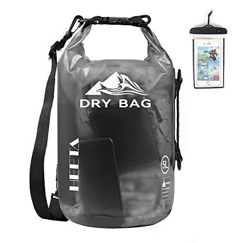 Dry Bag Waterproof Backpack with Phone Case (Black / 20L)
