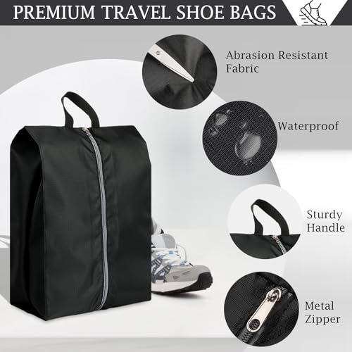Shoe Bags for Travel (Black)