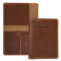 Premium Leather Passport Holder for Travel (Brown)