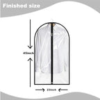 Garment Bags for Hanging Clothes (Clear / 45''- 1 Pack)