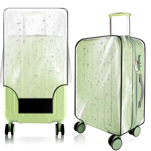 Thicken Clear Luggage Cover Protector (Clear-Black Frame / 30")