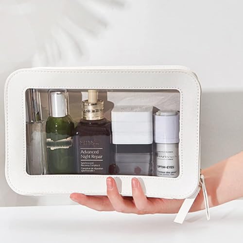 Clear Makeup Bag (WHITE)