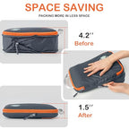 Compression Packing Cubes for Travel (Grey / 8PCS)