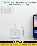 Australia New Zealand Power Adapter USB C (Type I-Australia New Zealand)