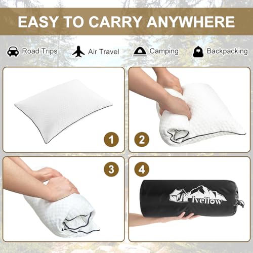 Travel Pillow (S-12 Inchx16 Inch / Cooling White)
