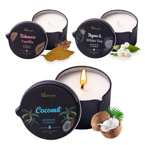 3 Pack Soy Massage Candle Set