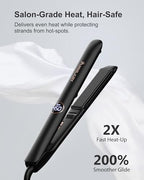 1 Inch Hair Straightener Flat Iron (1 Inch [Width Only] / Black)