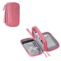 Electronic Organizer Travel Cable Accessories BagPouch Portable Waterproof Storage Bag Electronic Organizer Case for Cable (Pink)