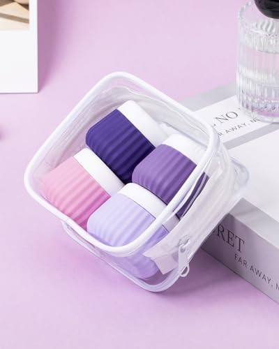 Travel Containers for Toiletries 4 Pack (1 oz / Purple)