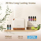 Essential Oil Diffuser for Home with Top 6 Essential Oil Sets (Golden)