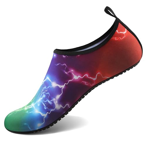 Water Shoes for Women Men Quick (8.5-9.5 Women/7.5-8.5 Men / Lightning)