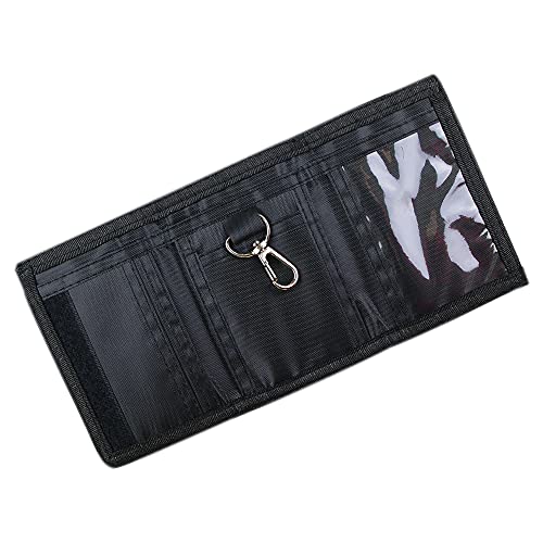 RFID Blocking Canvas Wallet for Men and Women (Camo Green)