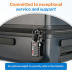 Open Alert Indicator TSA Approved Luggage Locks 4 Digit Combination TSA Travel Locks with TSA008 (Black)