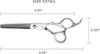 Cricket Shear Advantage Duo Professional Stylist 5.75" & 32T Stainless Steel Hair Cutting Scissors and Hair Thinning Shears Set, Value Set with Case and Accessories