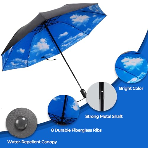 Compact Travel Umbrella (High clouds (Auto) / 44 inches)