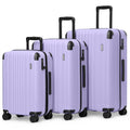 Luggage Set Light and Durable Hardshell (Light Purple2.0 / 3-Piece Set (20/24/28))
