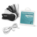8 Pack Magnetic Twist Ties (S-size / 4black + 2white + 2grey)