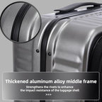 29 Inch Aluminum Frame Checked Luggage Top Opening (Gray / 29 Inch)