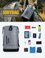 Waterproof Backpack for Men 20L (40L / Gray)