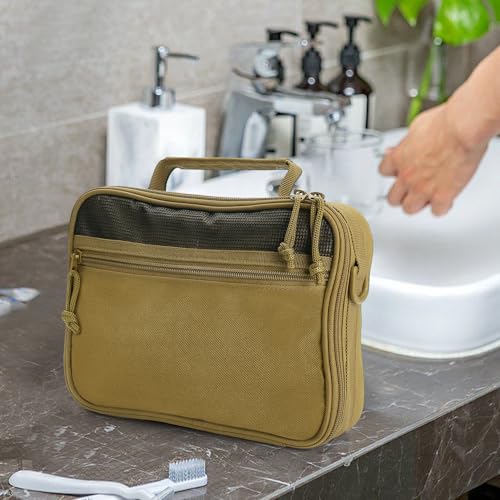 Hanging Toiletry Bag for Men (Khaki)
