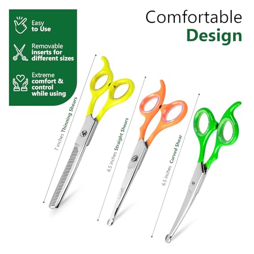Dog Grooming Scissors Kit (Multi Color Grooming Kit)
