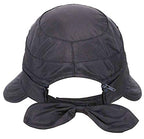 Sun Hats for Women with UV Protection Wide Brim Sun Hat Visor Summer Beach Outdoor Foldable Womens Cap (One Size-Medium / Black)