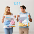 4 Pack Large Fine Mesh Laundry Bags for Delicates