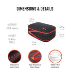 BeeNesting Compression Packing Cubes 2 set for travel carry on Small Luggage Organizer Bags with Double (Blue Red / 2 Pack(9L+9L))