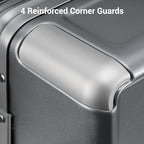 Zipperless Carry On Luggage Airline Approved Hard Suitcase 20" Grey (Grey / Carry-On 20 Inch (With 6PC Organizers))