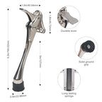 6 Inch Kick Down Door Stoppers for Bottom of Door (Satin Nickel / 6 inch x 1pack)