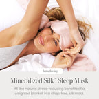 Mineralized Silk Gentle Pressure Sleep Mask (Petal Silk / 1 Count (Pack of 1))