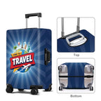 Travel Badge Luggage Cover Washable Suitcase Protector Anti (Travel Badge / S(20-22inch suitcase))