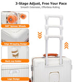 PC Hardside Carry On Luggage (A8-Ivory Tangerine (zipperless closure) / 20.8")