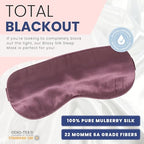 Silk Sleep Mask (Plum)