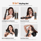 5 in ONE Blow Dryer Brush (Black Gold)