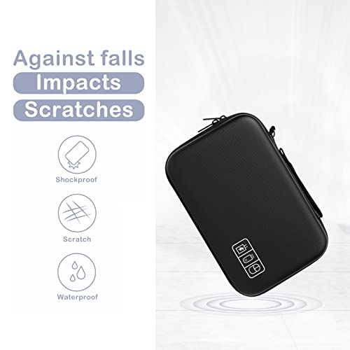 Electronic Organizer Travel Compatible with MacBook Power Adapter (Black)