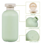 10 oz Plastic Travel Shampoo Bottles (Green+Blue / 300ml/10 oz)