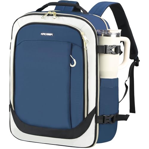 Laptop Backpack Computer Backpack 17 Inch Men (17.3 Inch / Beige/Haze Blue/Black)