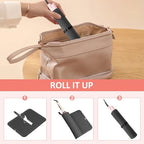 Large Heat Resistant Silicone Mat for Hair Tools (Black)