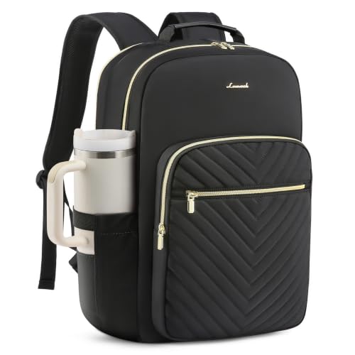 Large Travel Backpack Women with 17.3 (A Black / 18-Inch)