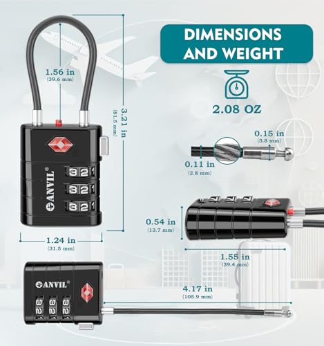 TSA Approved Luggage Locks