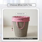 LFH Home Large Premium Cotton Rich Canvas Laundry Bag with Drawstring and Handles Heavy Duty (28"x40" (Pack of 4) / Pink)