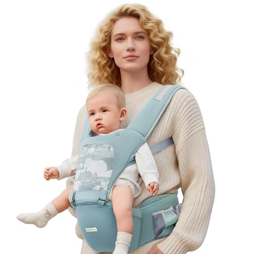 Baby Carrier SEEDNUR Baby Carrier with Hip Seat (Green)