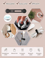 Magnetic Cable Ties 8 (S-size / Black)