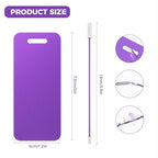 4PCS Personalized Luggage Tag (Purple / Small)