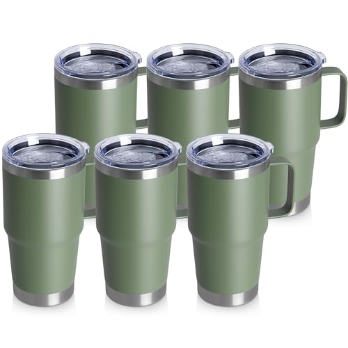 20oz Tumbler Bulk with Lid (Army Green / 20 Ounces-6)