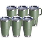 20oz Tumbler Bulk with Lid (Army Green / 20 Ounces-6)