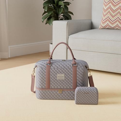 Travel Duffle Bag (Silver Grey / Large-2 Pcs)